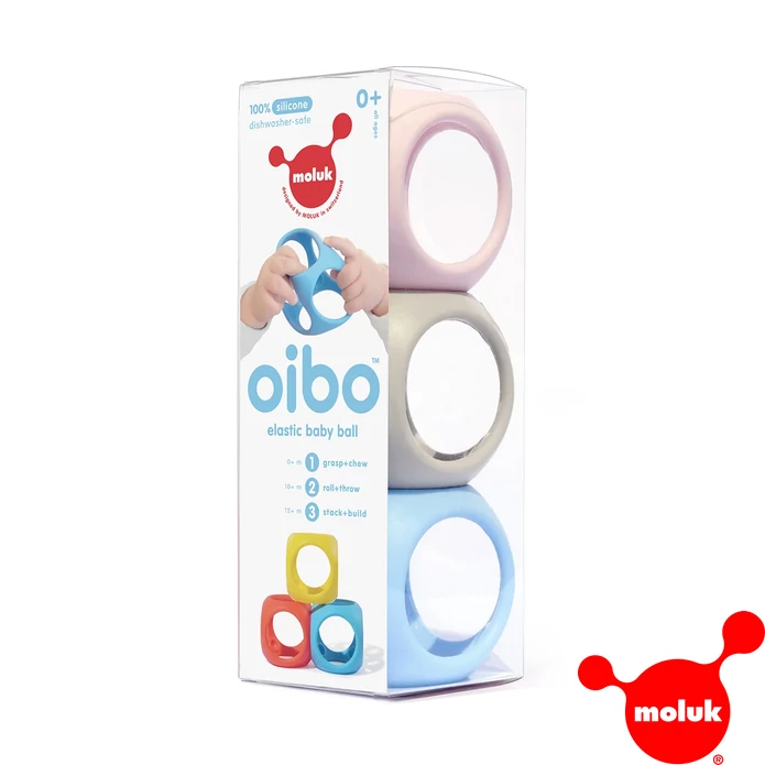 Oibo fejlesztő játék, 3db-os szett, pasztell